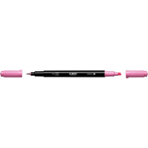 Evidenziatore con Fineliner BIC Intensity Dual Tip - assortiti - conf. 6 pz - 503828